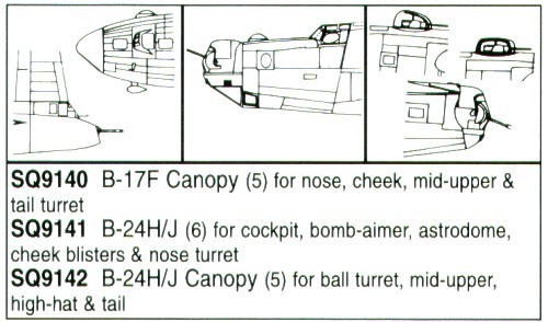 Squadron canopies sqs9141 - sqs9141, 1:72