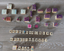 Rubber Stamps  Crafts Stamps Bundle Card Making  50 X    Wooden Used Please Read