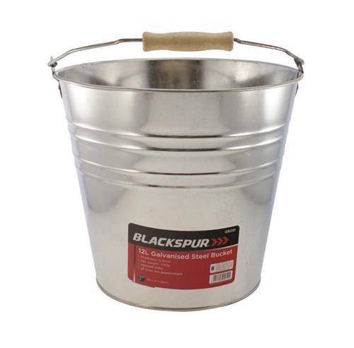 Galvanised metal bucket handle - bucket,