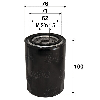 Valeo 586012 oil filter for - valeo,