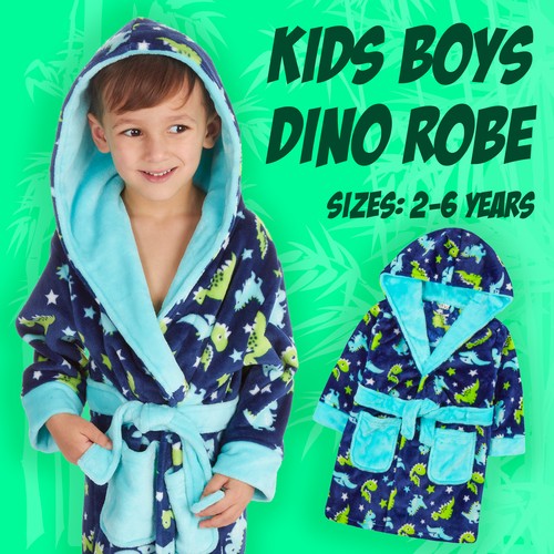 Kids boys hooded bathrobe - kids,