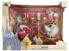 Disney Beauty and The Beast ''Be Our Guest'' Singing Tea Cart Play Set Belle