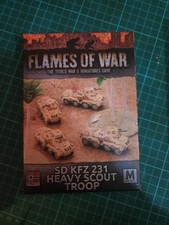 Flames Of War German Sd KFZ 231 Heavy Scout Troop Vehicles 15mm