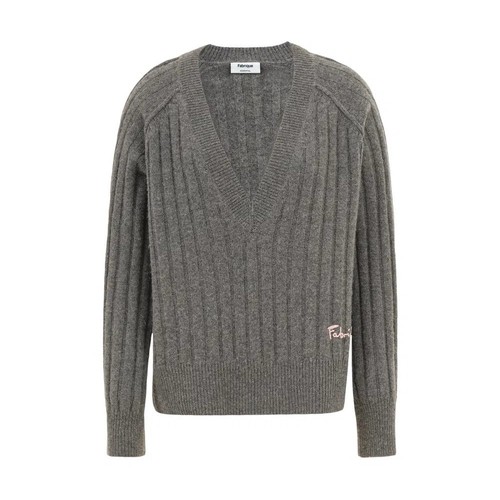 Fabrique gray wool - gray, wool-cashmere