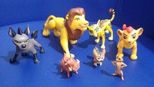 Lion Guard Figure Set. Simba, Pumba, Timone, Kion, Fuli, Janja, Mwitu. Ex Cond.