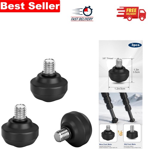 Durable rubber tripod foot - durable,