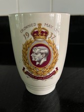 Rare Vintage George VI & Elisabeth Ceramic Coronation Cup - 12th May 1937