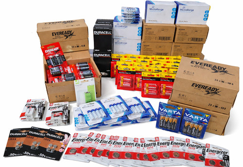 Mixed battery job lot duracell - lot,