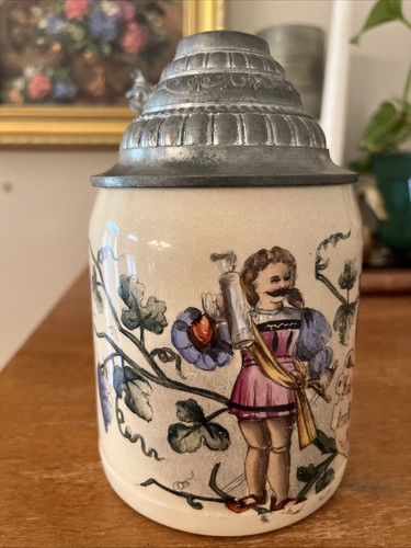 Antique vtg mettlach geshafte - mettlach,