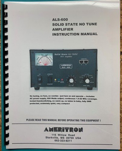 Ameritron als 600 spiral - als-600,