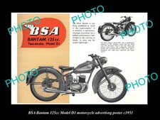OLD 8x6 HISTORIC PHOTO OF BSA