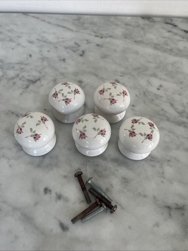 Vintage pink rose ceramic - vintage,