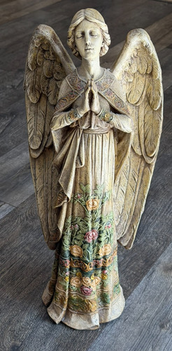 Praying angel garden statue - angel,