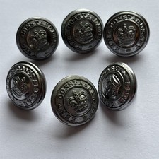 Six Vintage Police Metal