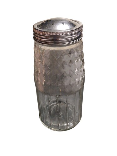Vintage glass sugar shaker - glass,