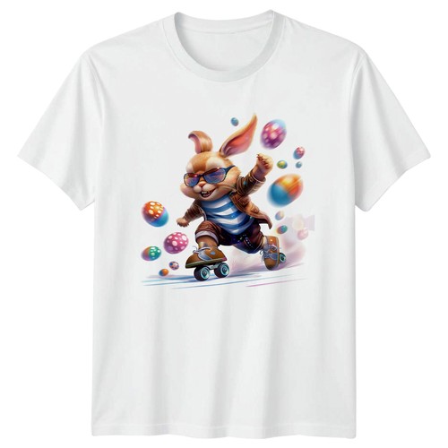 Roller skating easter bunny - roller,