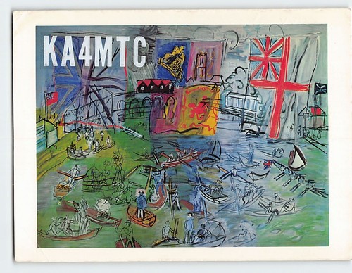 Qsl qso radio card - card, ka4mtc
