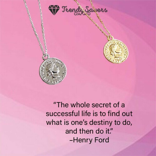 Coin necklaces elizabeth - coin,