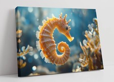 VIBRANT SEA HORSE -FRAMED