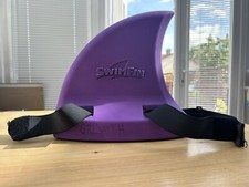 SwimFin Kids Purple Shark Fin Float Buoyancy Aid 15-30kg Adjustable Straps