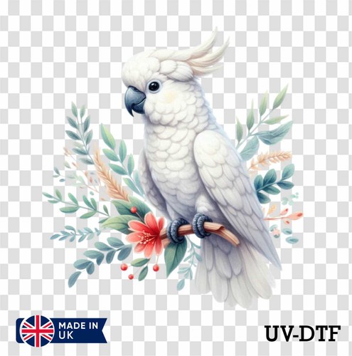 White cockatoo dtf - cockatoo, sticker