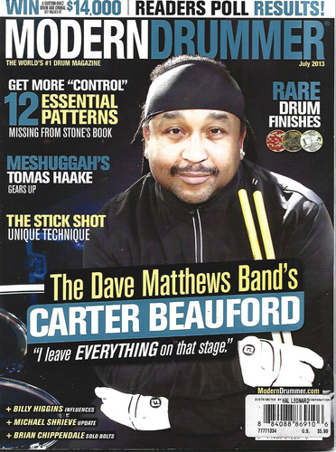 July 2013 modern drummer - july,