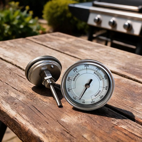 Stainless steel bbq temp - steel,