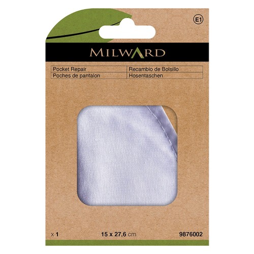 Sew pocket repair white - white,