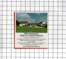 Robin Hill Farm Tardebigge Worcestershire - 1989  SMALL House Sale Advert