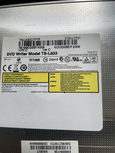 Dvd writer model l633 - dvd,