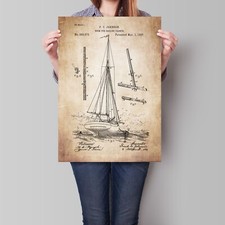 Sailing poster boom for yacht - sailing,