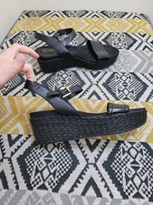 Womens Clarks Black Espadrille