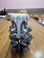 hand carved candle 13 cm 