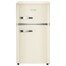 electriQ 80 Litre 70/30 Retro Freestanding Fridge Freezer – Cr eiQUCRETROFFCREAM
