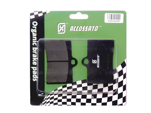 Front recessed brake pads - front, for