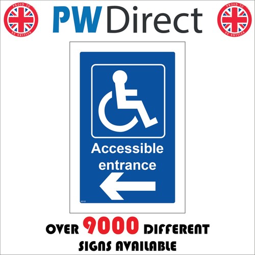 Sign accessible entrance - sign,