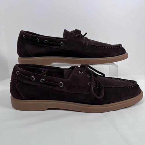Suede brown loafer - suede, eu
