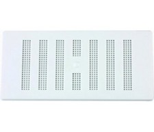 6" 3" Adjustable VENT Integral Fly Screen WHITE Plastic Concealed Screw 152x76mm