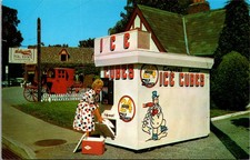 Vintage Postcard 24 Hour Ice