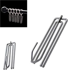 Pack of 20 Metal Curtain Hooks