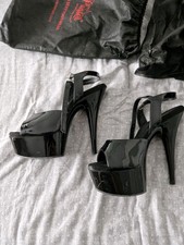 Pleasers 6 Inch Patwnt Black