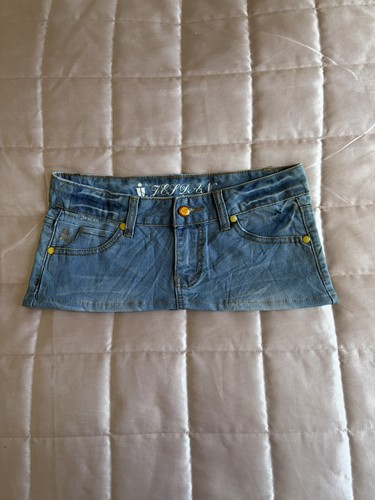 Y2k vintage blue denim low - y2k,