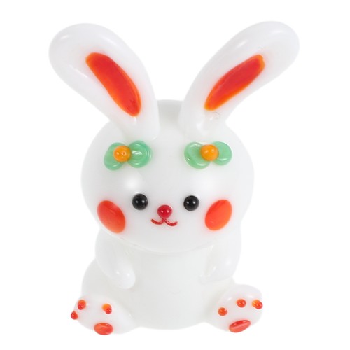 Glass animal figurines bunny - animal, figurines: