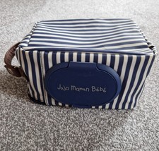 JoJo Maman Bébé Wet Wipe Dispenser Changing Bag Flip Top Portable Zipped Travel