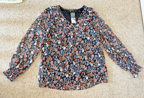 Bon marche blouse with sewn - blouse, in
