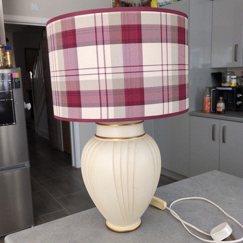 Large table lamp cream gold - large,