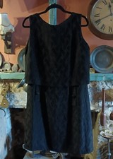 Vintage 1960s Peter Barron London, Jackie O Inspired Designer Little Black Dress