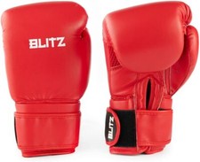 Blitz Omega Boxing Gloves - Red - 16oz