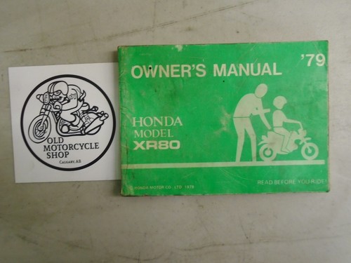 Oem 1979 honda xr80 owners - oem,