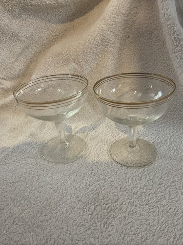 Vintage gold decorated pair - gold, of